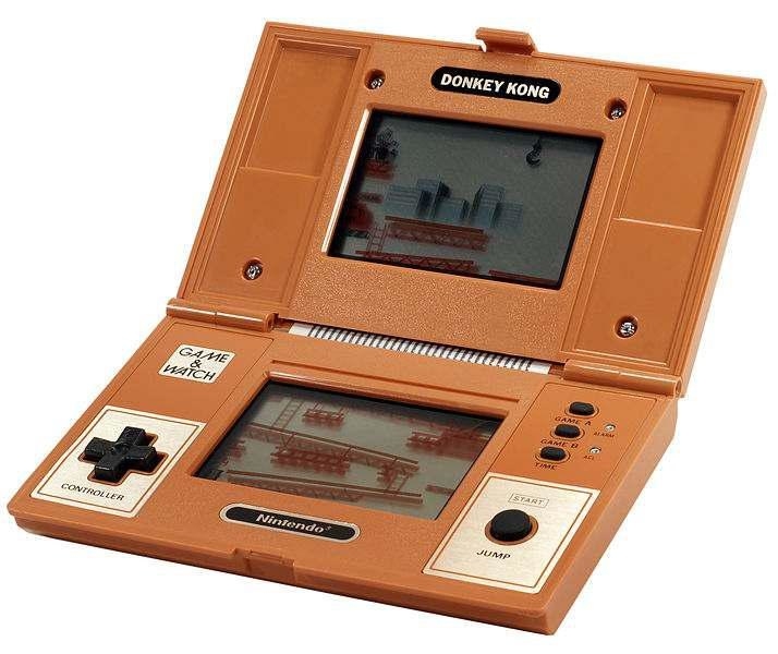 Orange Nintendo Donkey Kong handheld controller 