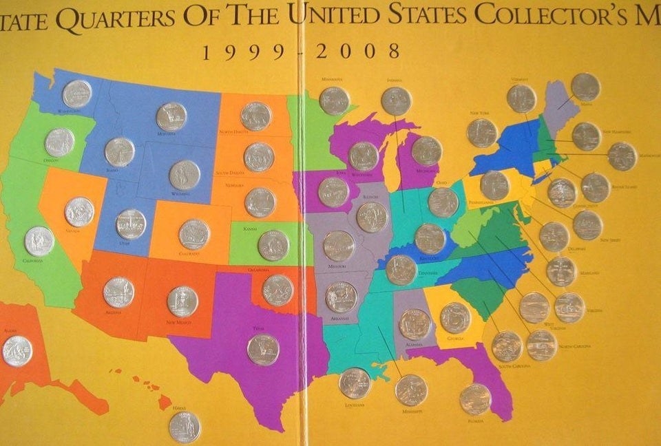 Quarters of the United States Collector&#x27;s map