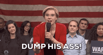 GIF of a woman saying &quot;Dump his ass.&quot;