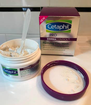 A customer review photo of the Cetaphil Pro's Dermacontrol Purifying Clay Mask