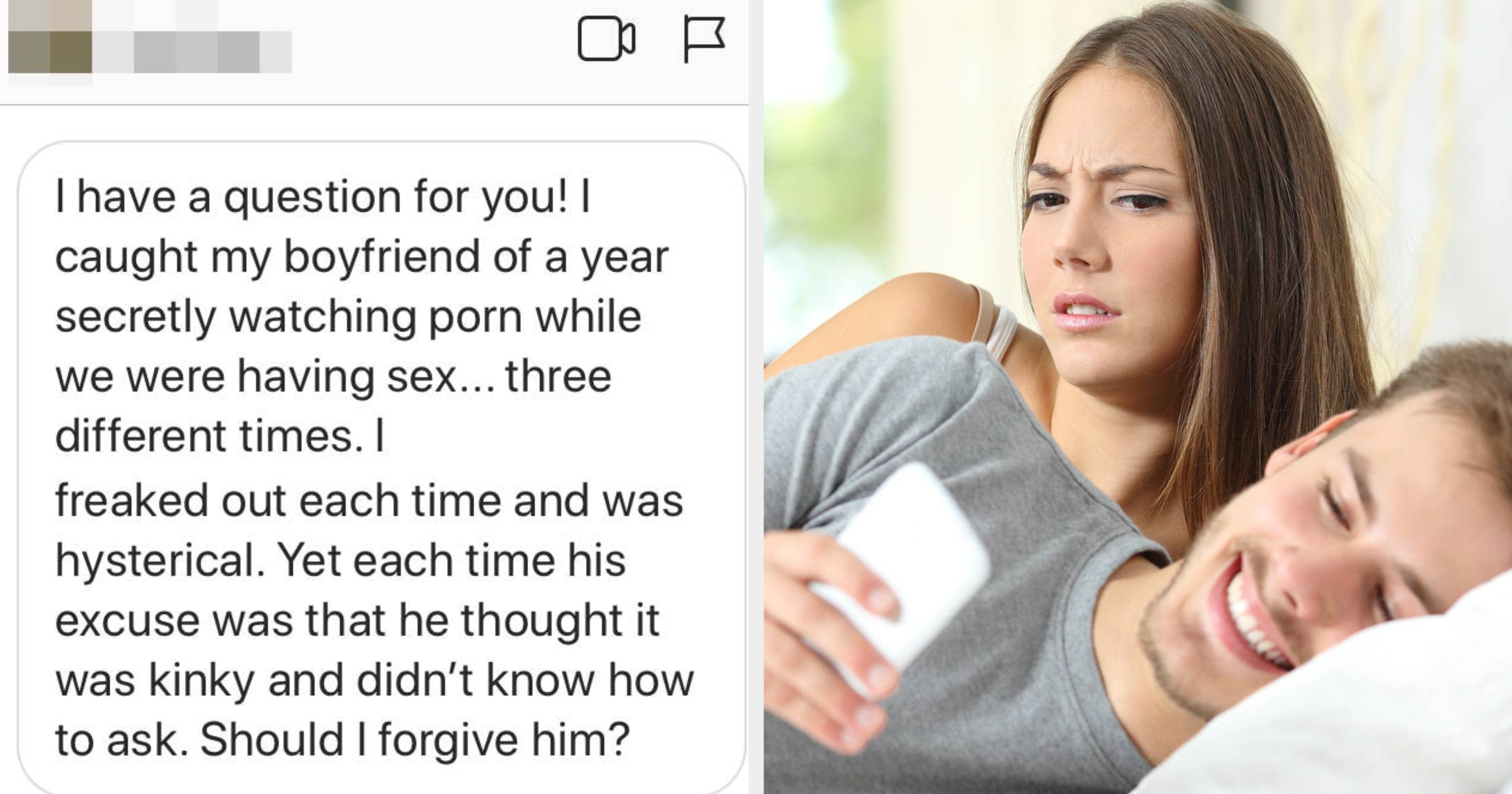 Advice: My Boyfriend Watches Porn During Sex