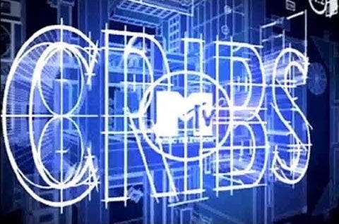 The title card for &quot;MTV Cribs&quot; that looks like 3D blue prints.