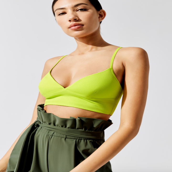 GREEN GALAXY BRALETTE AND PAPERBAG SHORTS main image 0