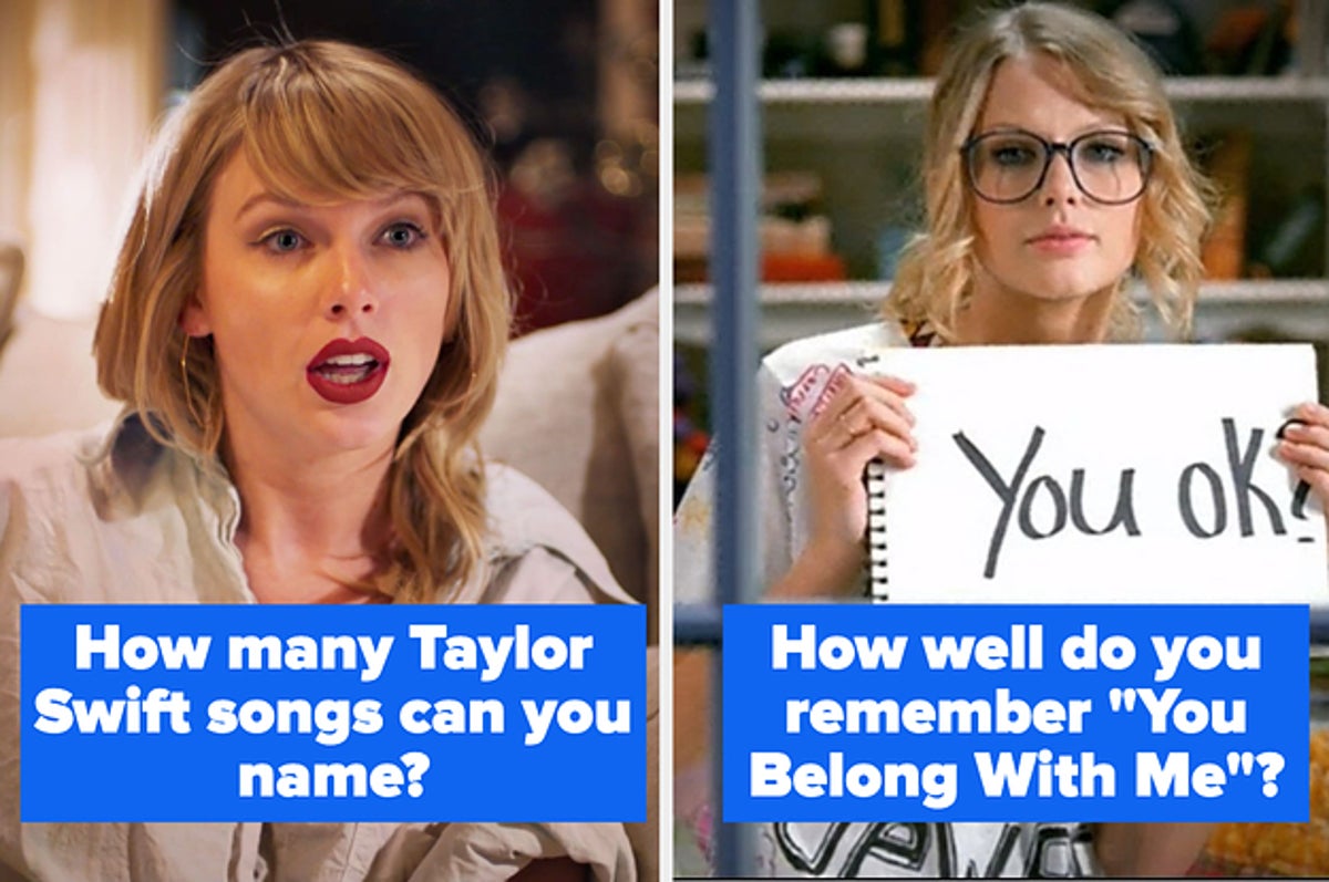 Taylor Swift Quiz List