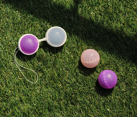 four lelo beads in different colors