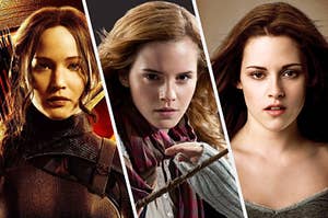 Katniss Everdeen, Hermione Granger, and Bella Swan