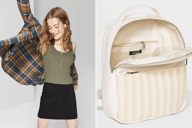 tank top and backpack