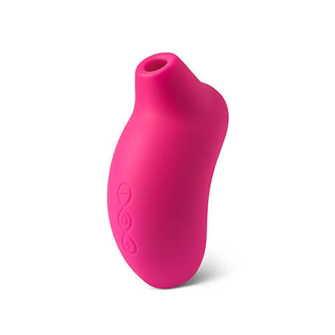 oval-shaped vibrator with a covering for a clitoris at the top