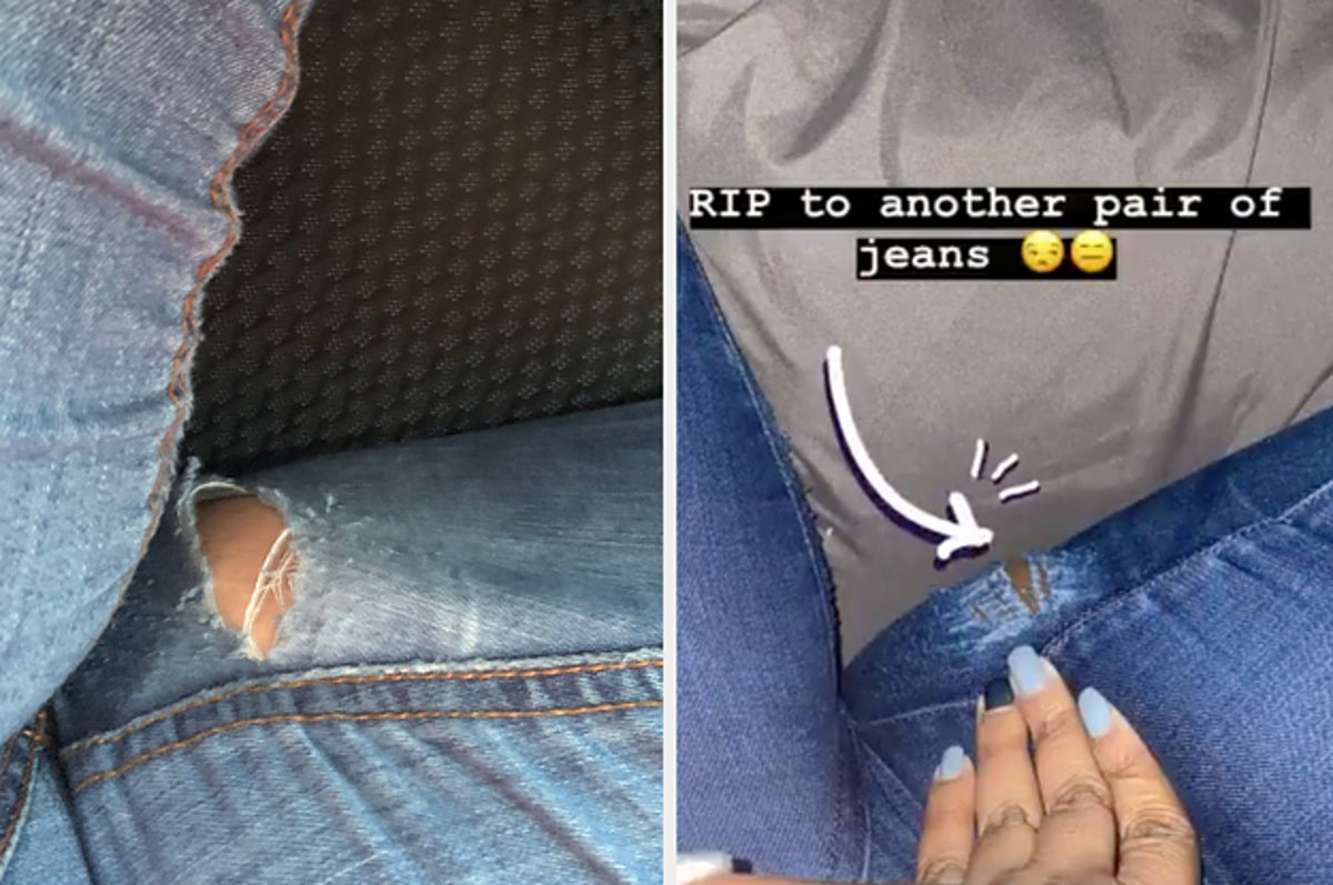 If you have inner thigh Jeans HOLES, do THIS! 