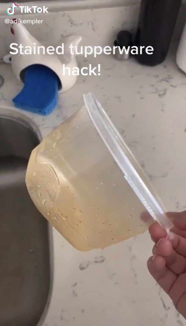 Genius five-step trick to removing stains from Tupperware goes viral