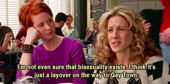 Carrie: &quot;I&#x27;m not even sure that bisexuality exists. I think it&#x27;s just a layover on the way to Gay Town&quot;