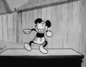 Gif of Mickey Mouse dancing