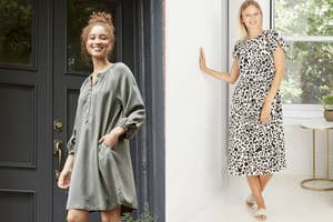 models in dresses