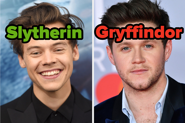 Harry Styles is on the left labeled