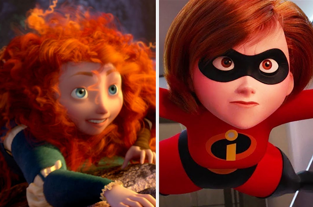 Side-by-side images of Merida from Brave and Elastigirl from The Incredibles