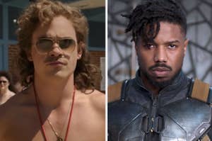 Billy from Stranger Things and Killmonger from Black Panther