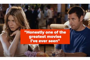 Adam Sandler and Jenifer Aniston in "Just Go With It"