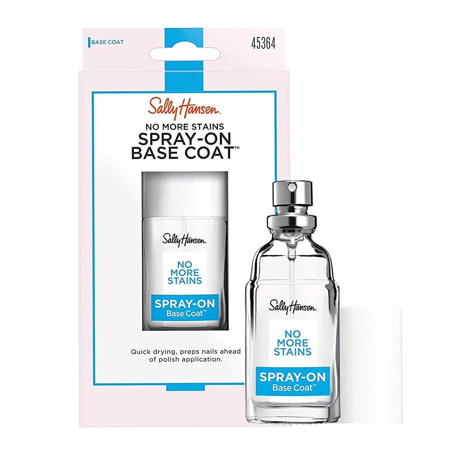 The Sally Hansen No More Stains spray-on base coat.