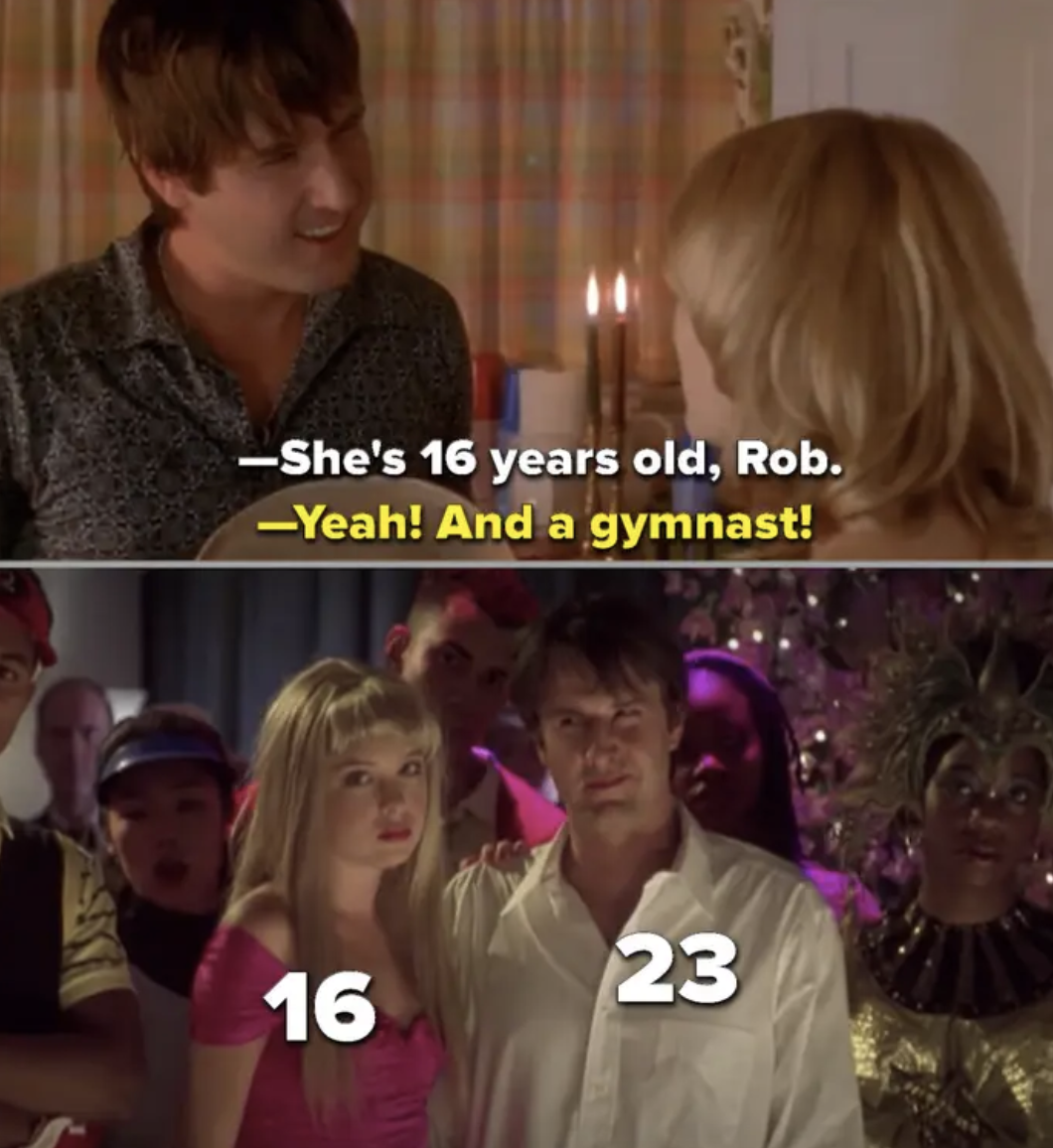 Rob being confronted that he&#x27;s 23 and dating a 16-year-old student, then shrugging it off