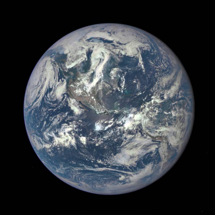 A view of earth from space