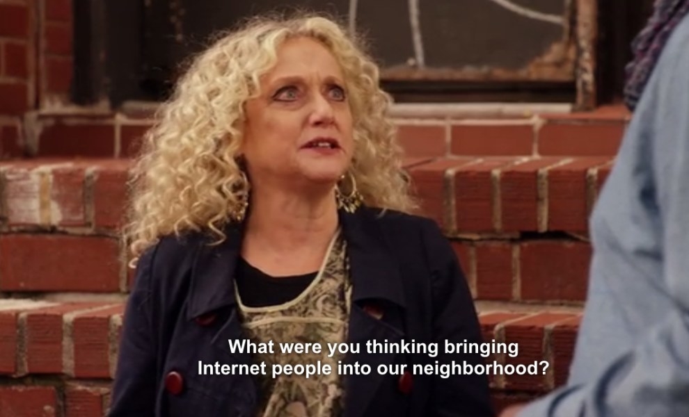Carol Kane says, &quot;What were you thinking bringing internet people into our neighborhood?&quot; as Lillian on &quot;Unbreakable Kimmy Schmidt&quot;