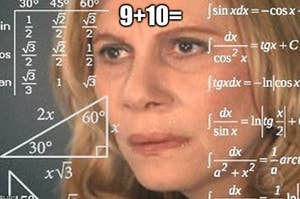 Confused math lady meme