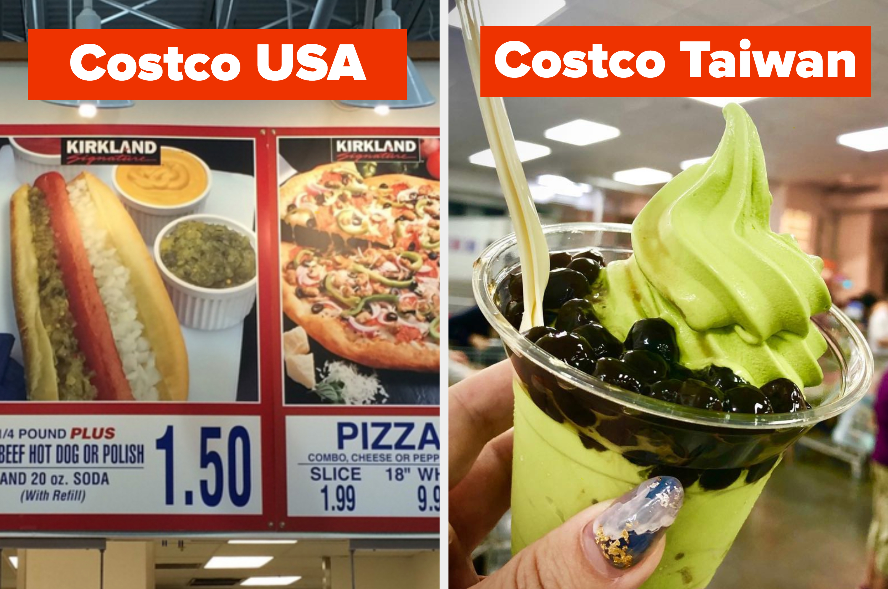 Costco Food Court Menus Around The World: USA, France, Japan