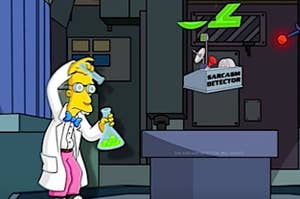 scientist from "The Simpsons"
