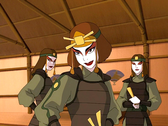 Suki, who is one of the Kyoshi Warriors 