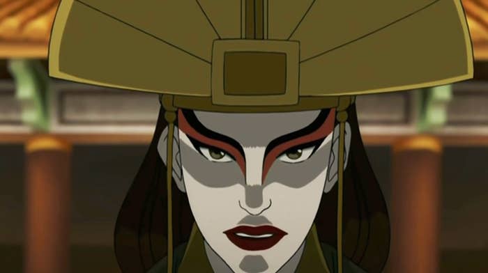 Avatar Kyoshi looking front-on