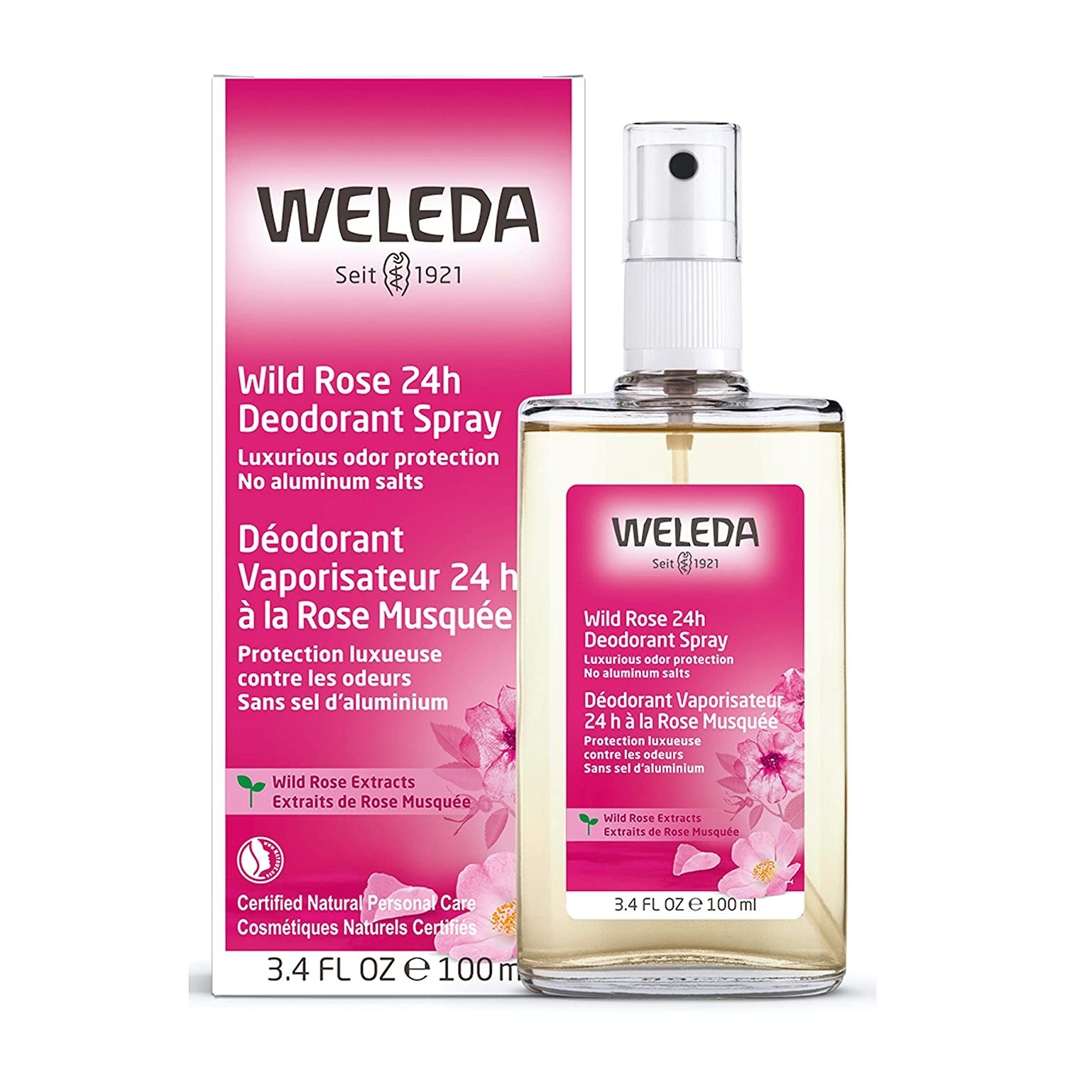 Product photo of Weleda wild rose deodorant spray