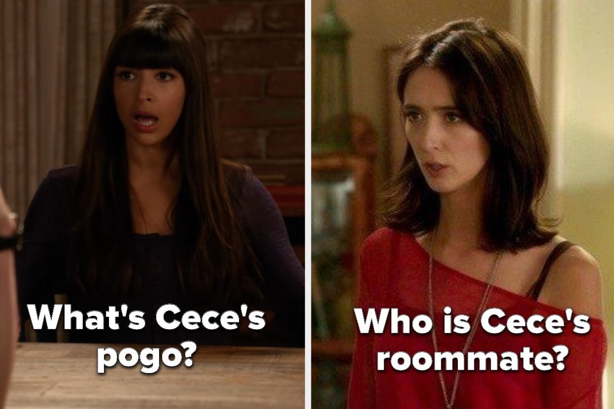 &quot;What&#x27;s Cece&#x27;s pogo?&quot; and &quot;Who is Cece&#x27;s roommate?&quot; with a picture of Cece and her roommate