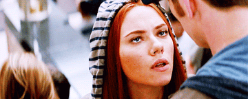 Black Widow kissing Captain America