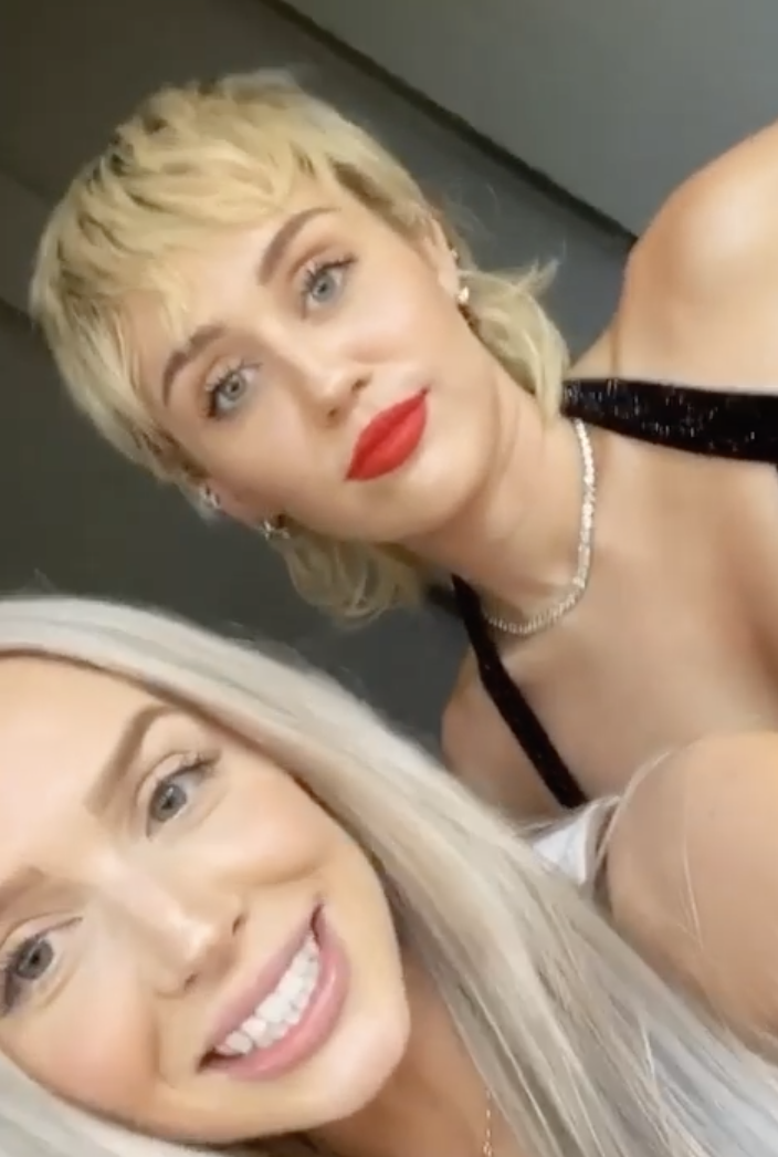 Miley Cyrus and host Alexandra Cooper