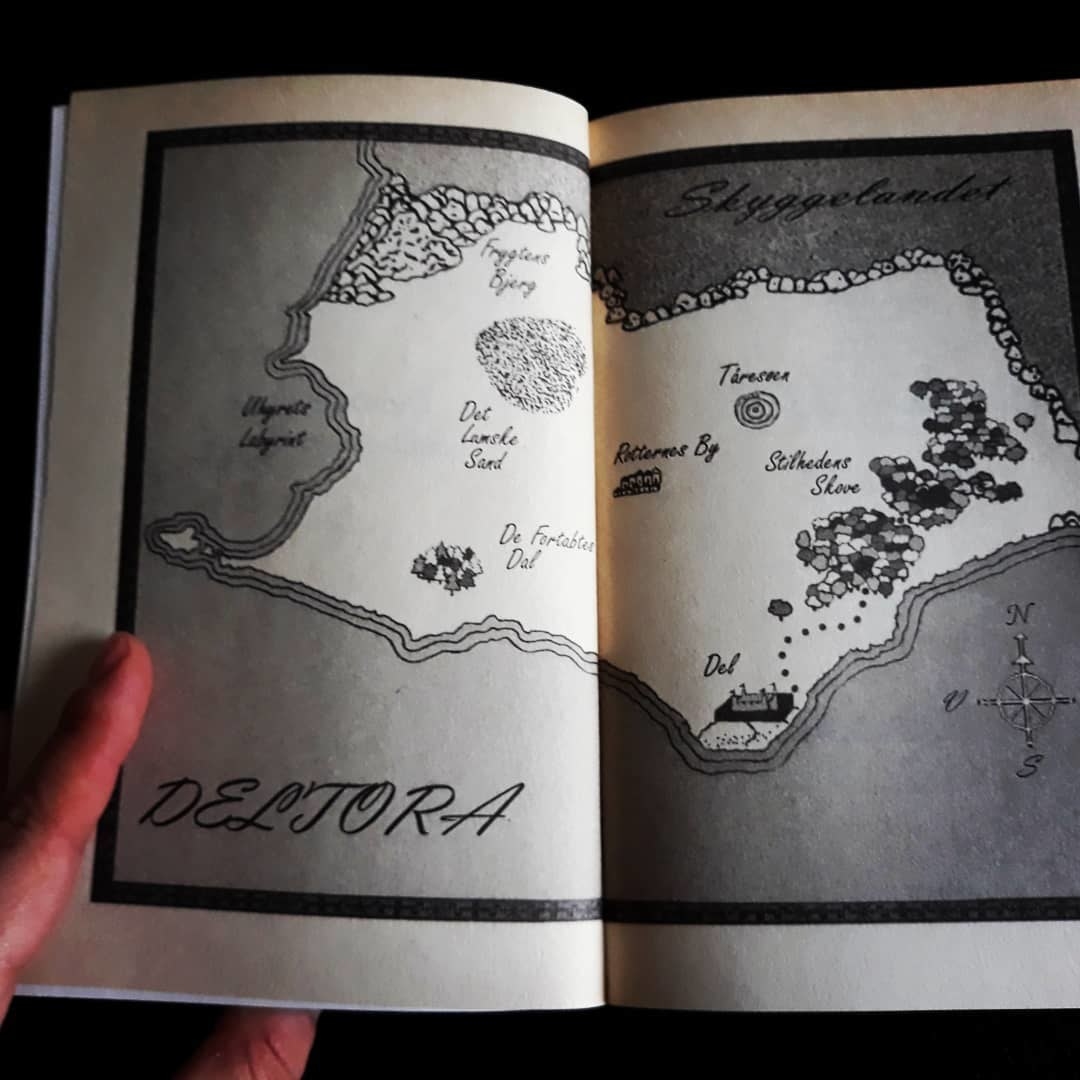 The inside map of the Deltora land.