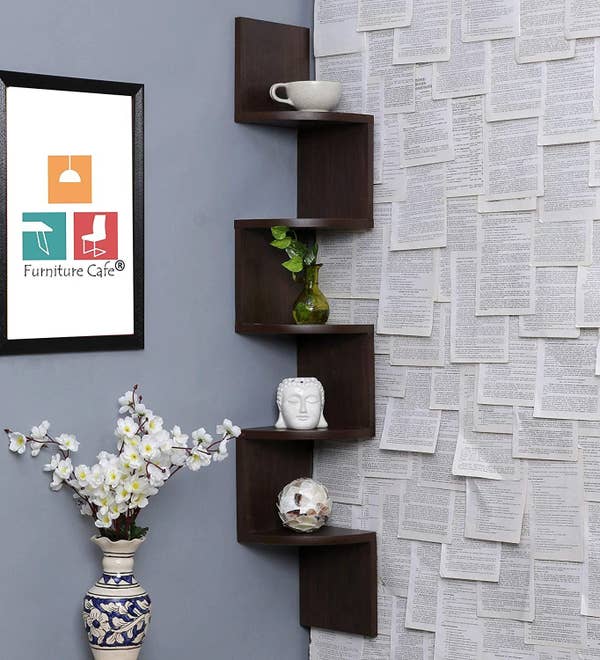 zig zag corner shelf