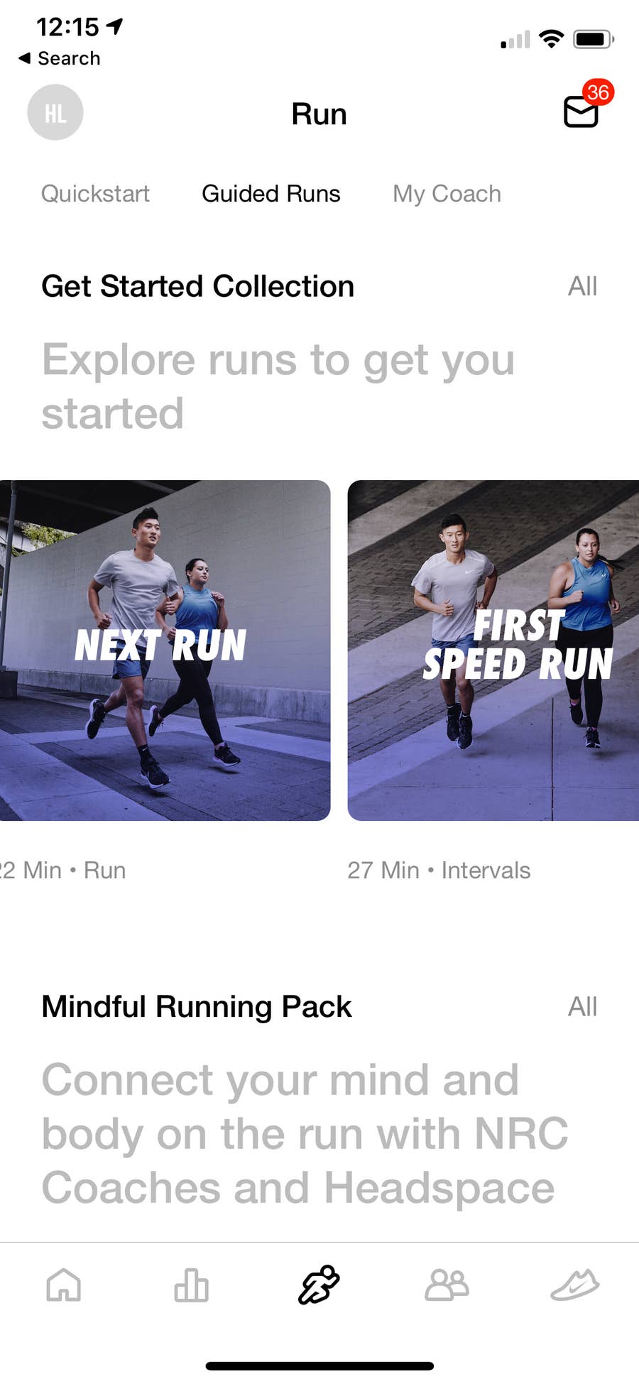 Headspace guided sales run nike