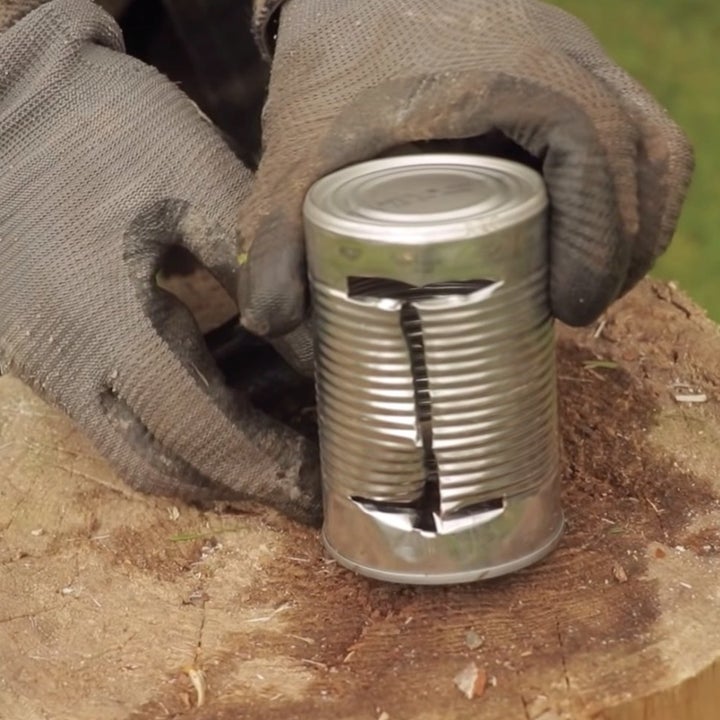 How to make a burner out of a can