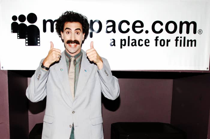 Sacha Baron Cohen as &quot;Borat&quot; during MySpace.com Black Carpet Screening of &quot;Borat&quot; 