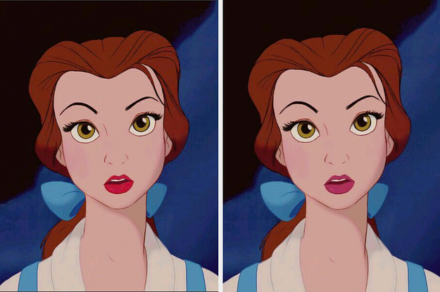 Can You Tell Which Picture I've Altered The Disney Princess's Makeup In?