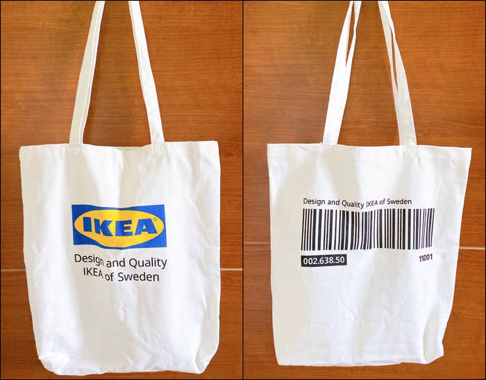Ikeaさん 太っ腹 599円の ロゴ入りトートバッグ がヘビロテしちゃうかわいさです