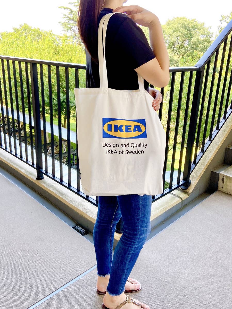 Ikeaさん 太っ腹 599円の ロゴ入りトートバッグ がヘビロテしちゃうかわいさです