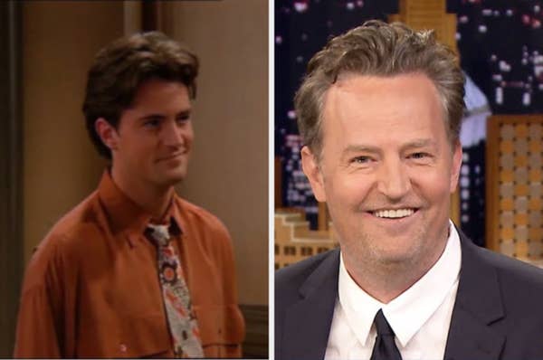 20 Actors Sharing Resemblance With Their Own Characters 8 Chandler then and now