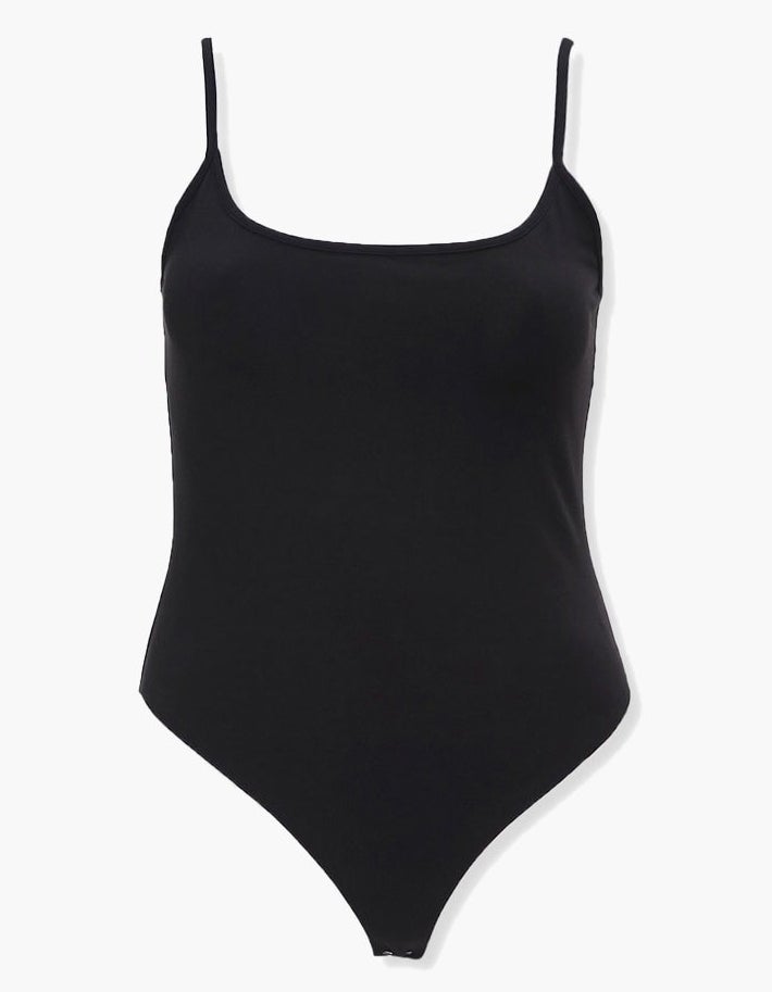 black cami bodysuit