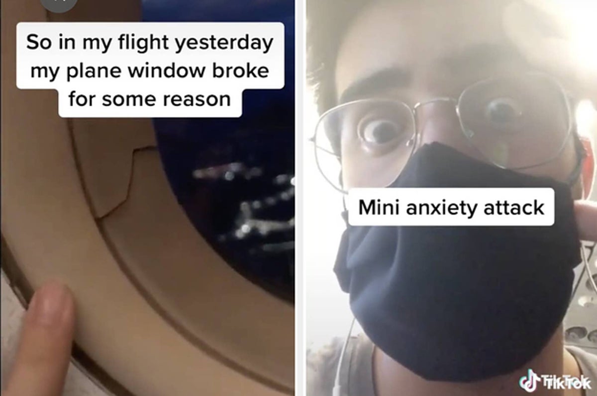 Viral Tiktok Guy Finds Broken Window On Plane