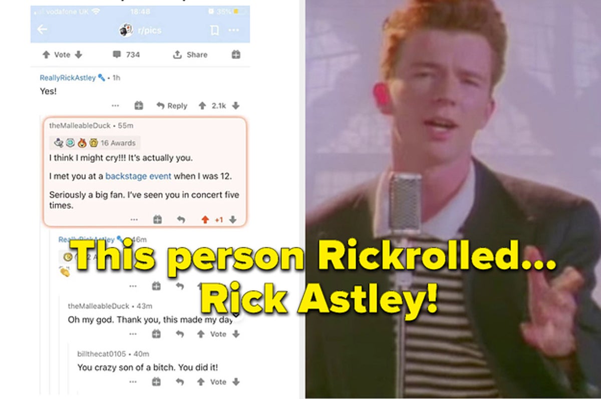 Rickrolling someone normally Rickrolling someone by a picture meme - iFunny  Brazil