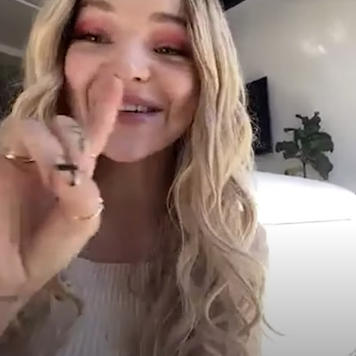 Dove looking excited about her quiz result. 
