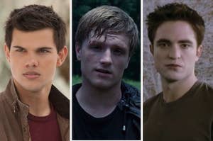 Jack and Edward from Twilight, and Peeta from The Hunger Games