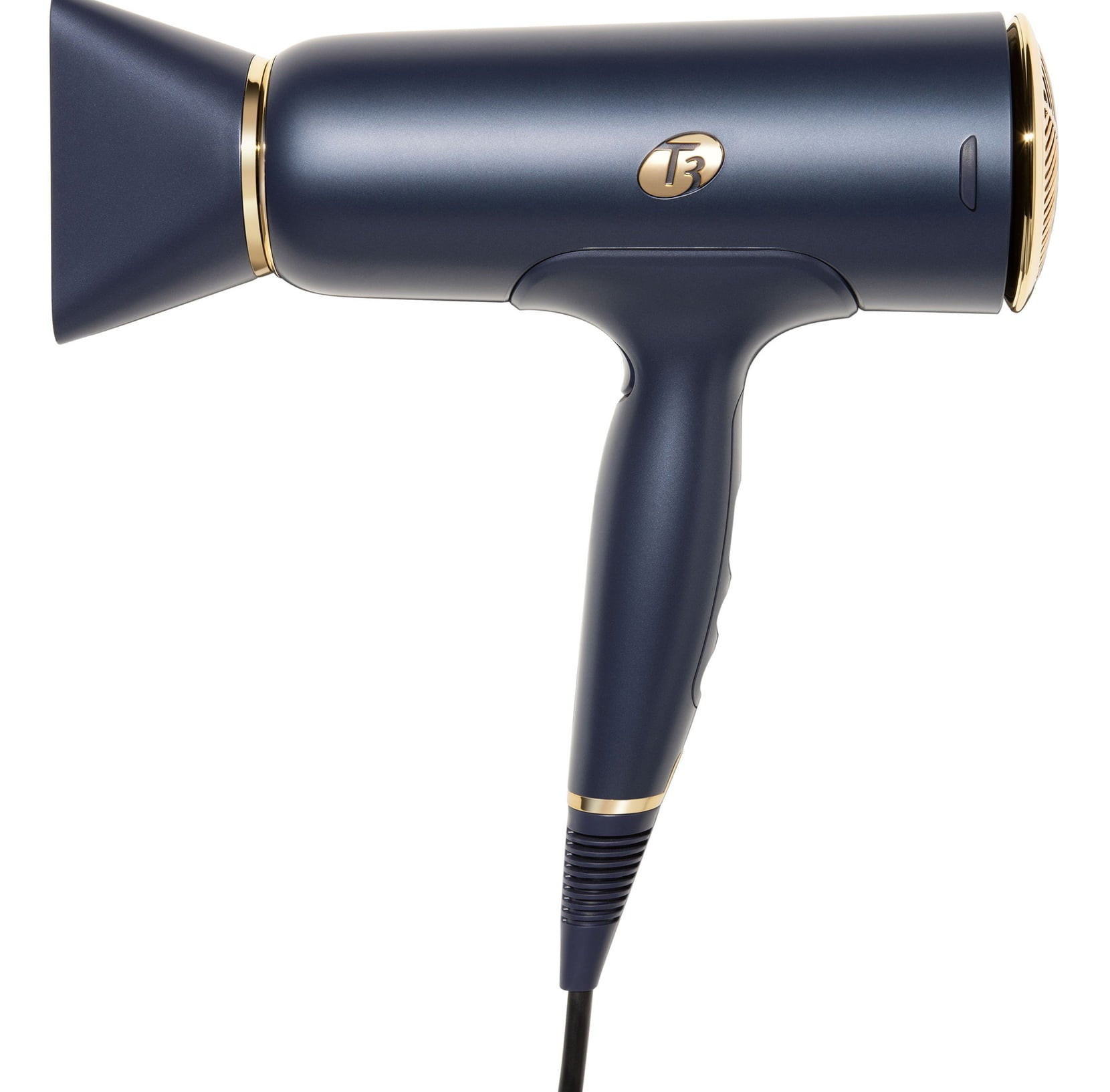 The hair dryer in midnight blue