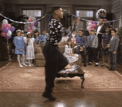 Will Smith does his iconic running man dance in &quot;The Fresh Prince of Bel-Air&quot;